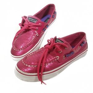 Sperry Top-Sider Bahama Hot Pink Sequin Shoe (SA3)